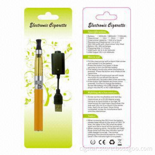 China Wholesale E-cigarette eGo CE4 Blister Pack with Refillable Vaporizer, Easy to Refill